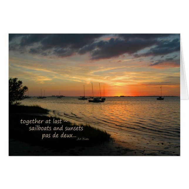 "Pas de deux" ~ Crystal Beach, Florida Hälsningskort (Framsidan Horizontal)