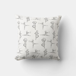 Pas De Doodle Ballerina Ballet Dancer Kudde