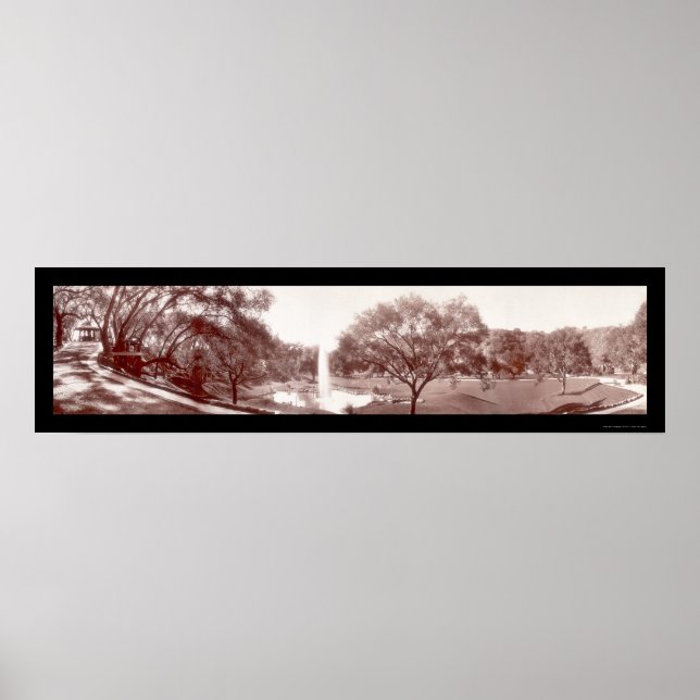 Pasadena Busch Gardens Photo 1909 Poster (Framsidan)