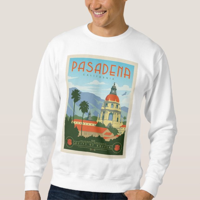 Pasadena, CA Lång Ärmad Tröja (Framsida)