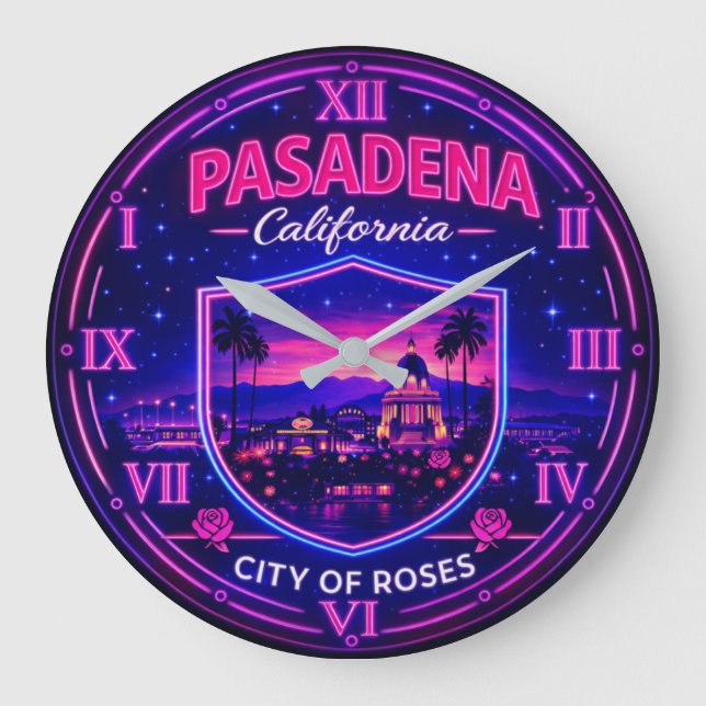 Pasadena California City of Roses  Stor Klocka (Framsida)