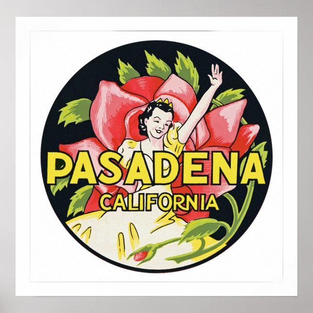 Pasadena California Poster (Framsidan)