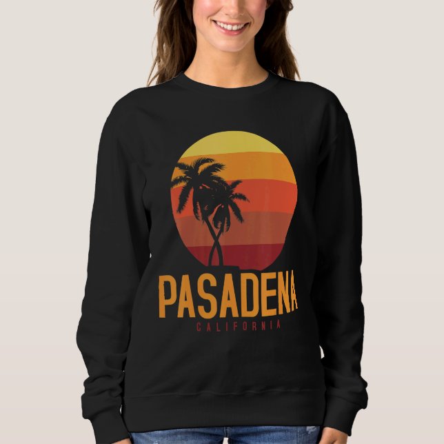Pasadena California Retro T Shirt (Framsida)