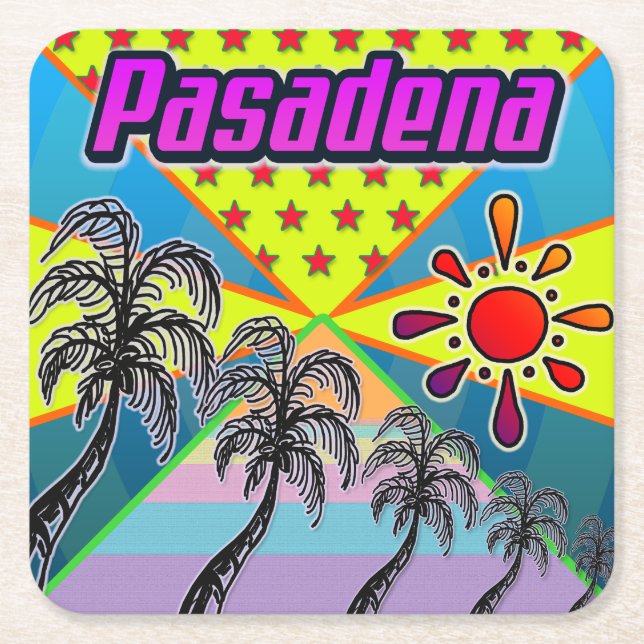 Pasadena Freedom Underlägg Papper Kvadrat (Framsidan)