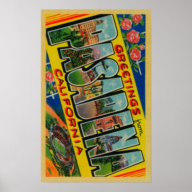 Pasadena, Kalifornien - Stora Brev Scenes Poster (Framsidan)