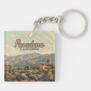 Pasadena Los Angeles California Mountains Vintage