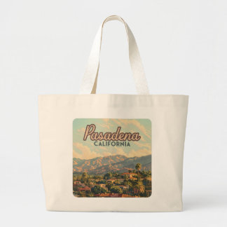 Pasadena Los Angeles California Mountains Vintage Jumbo Tygkasse