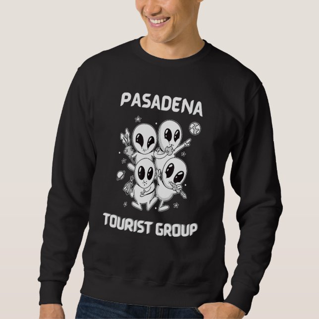 Pasadena Native Pride Alien Funny State Tourist Sp Lång Ärmad Tröja (Framsida)