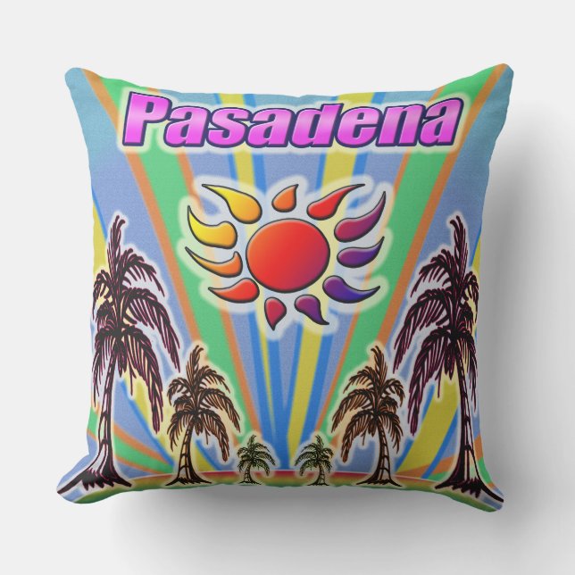 Pasadena Summer Kärlek Pillow Utomhuskudde (Framsida)