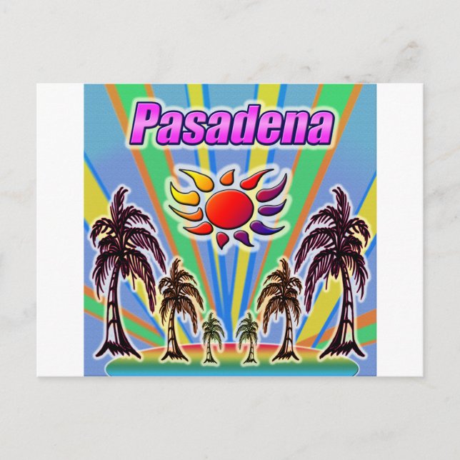 Pasadena Summer Kärlek Vykort (Framsida)