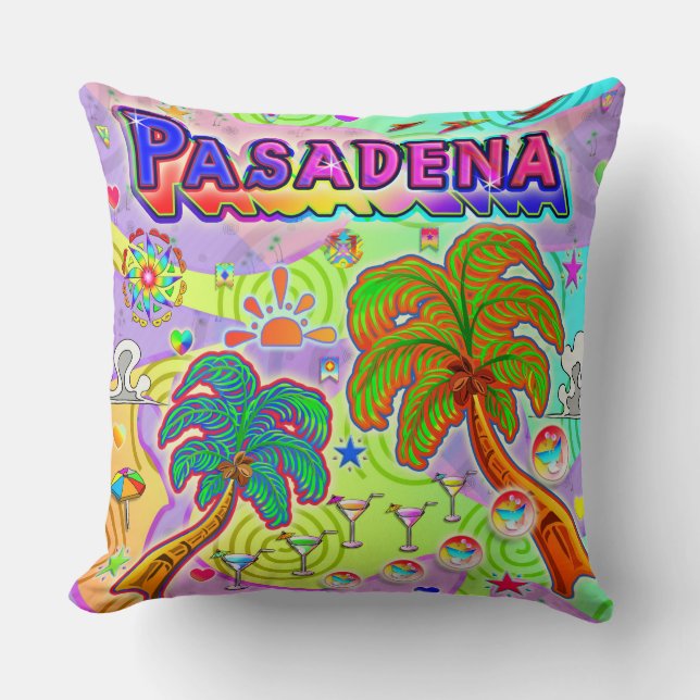 Pasadena Vacation Target Pillow Kudde (Framsida)