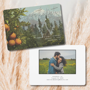 Pasadena Vintage Postcard Spara datuminbjudan Inbjudningar