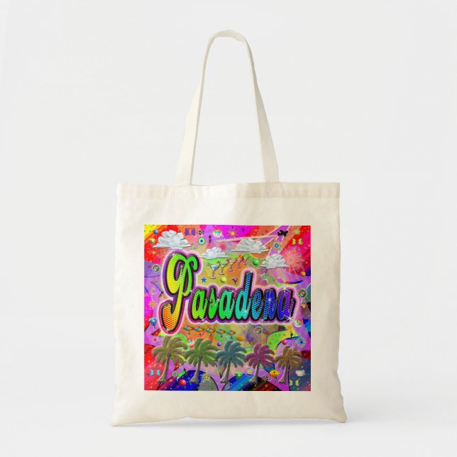 Pasadena Vista Express Tote Bag Tygkasse (Framsidan)