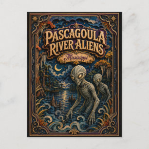 Pascagoula River Aliens Mississippi Popcut Legends Vykort