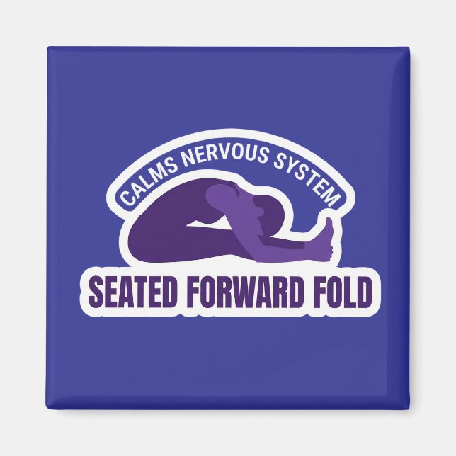 Paschimottanasana Seated Forward Fold • Calms Nerv Magnet (Framsidan)