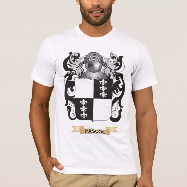 Pascoe vapensköld (familjvapenskölden) t shirt (Framsida)