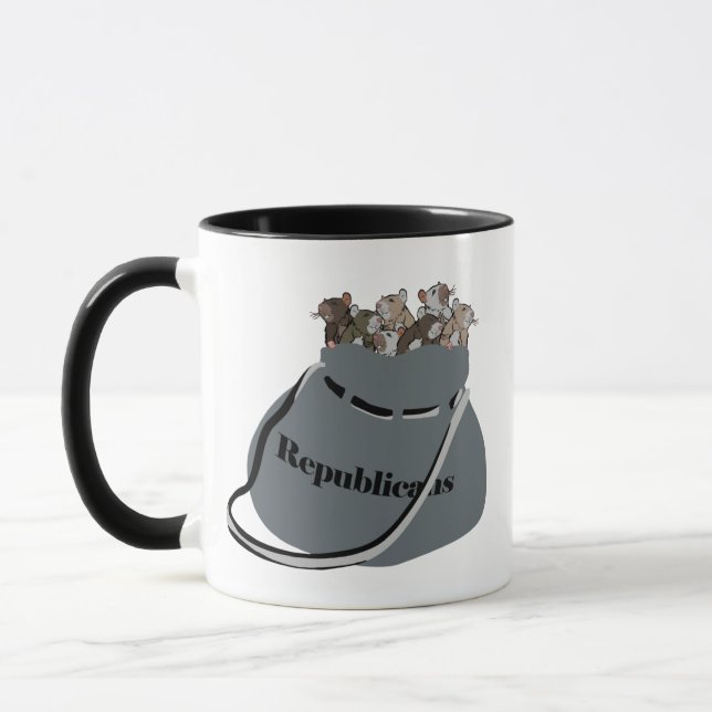 Påse med republikanska råttor mugg (Vänster)