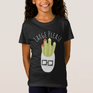 Påse Pommes Friterad Söt Tecknad Serie T Shirt