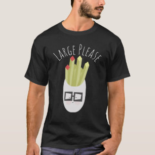 Påse pommes frites söt tecknad film t shirt