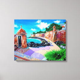 Paseo de la Princesa, SJ Puerto Rico - Canvastryck