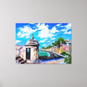 Paseo del Morro, Old San Juan, Puerto Rico Canvas