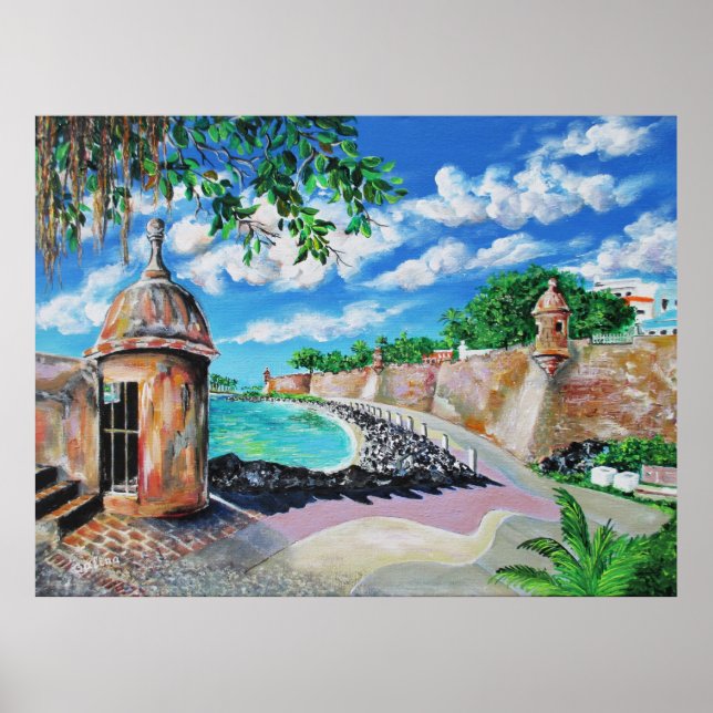 Paseo del Morro, Old San Juan, Puerto Rico Poster (Framsidan)