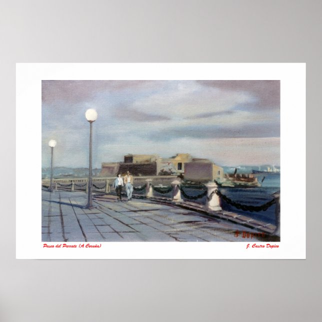 Paseo del Parrote (A Coruña) Poster (Framsidan)
