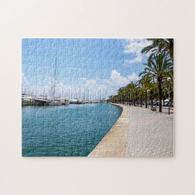 Paseo maritimo - Palma de Mallorca, Spanien Pussel (Horisontell)