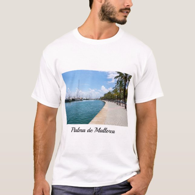 Paseo maritimo - Palma de Mallorca, Spanien T Shirt (Framsida)