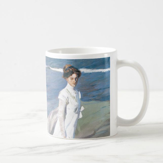 Paseo por la playa - Sorolla - 1909 Kaffemugg (Höger)