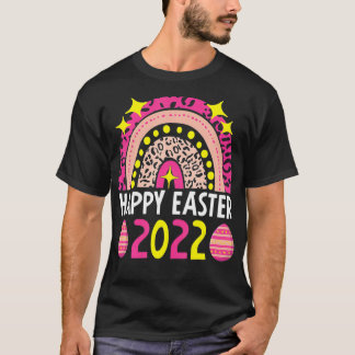 Påsk 2022 Rainbow Cute Glad påsk 2022 Manar pa T Shirt