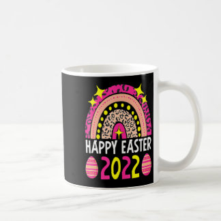 Påsk 2022 regnbåge söt glad påsk 2022 kvinnor kaffemugg