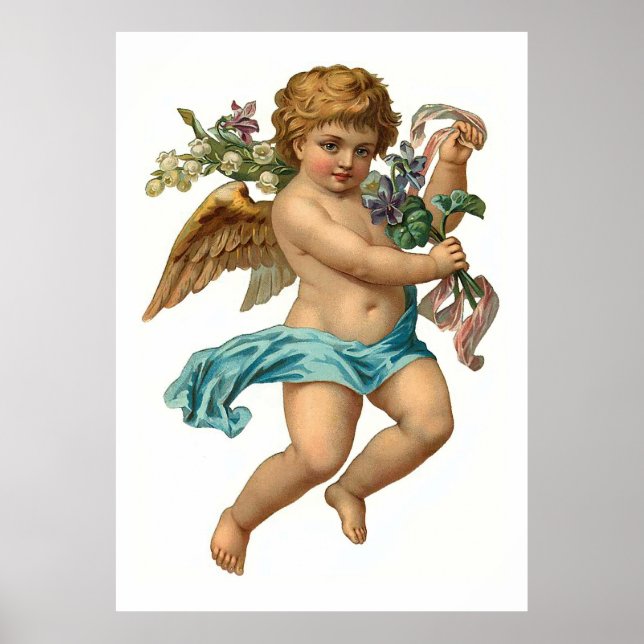 Påsk Angel Vintage Påsk Poster (Framsidan)