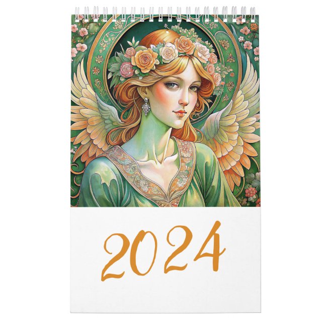 Påsk Änglar i Art Nuovo stil 2024 Kalender (Omslag)