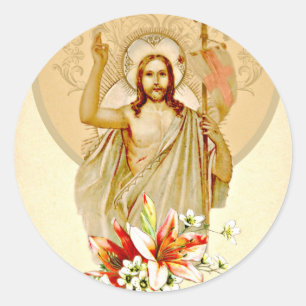 Påsk Antik Uppståndelse Pascha Religiös Runt Klistermärke