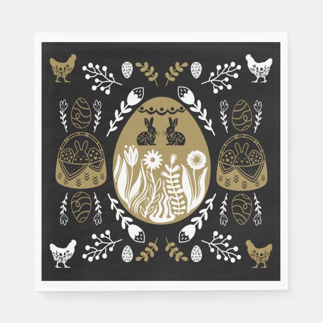 Påsk April Helgdag Gift Pappersservett (Framsidan)