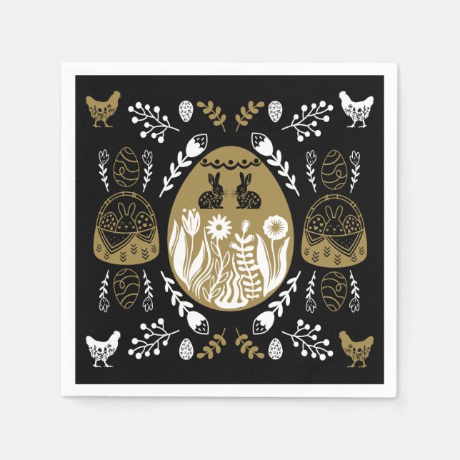 Påsk April Helgdag Gift Pappersservett (Framsidan)