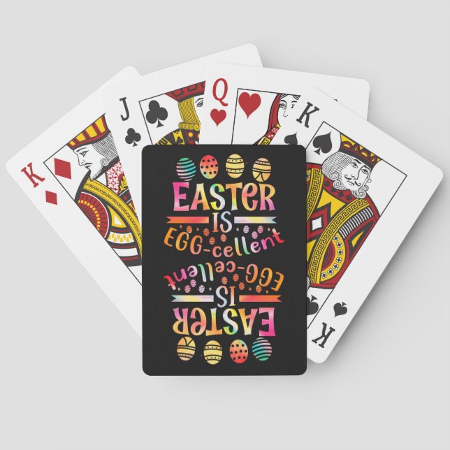 PÅSK ÄR EGGCELLENT-påskäggets presentidé Casinokort (Baksidan)