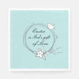 Påsk är Guds gåva från Kärlek. Pappersservett