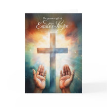 Påsk är Hope Open Händer mot Gud med Kor