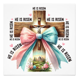 Påsk är Jesus Kristus Ressuretion Fototryck