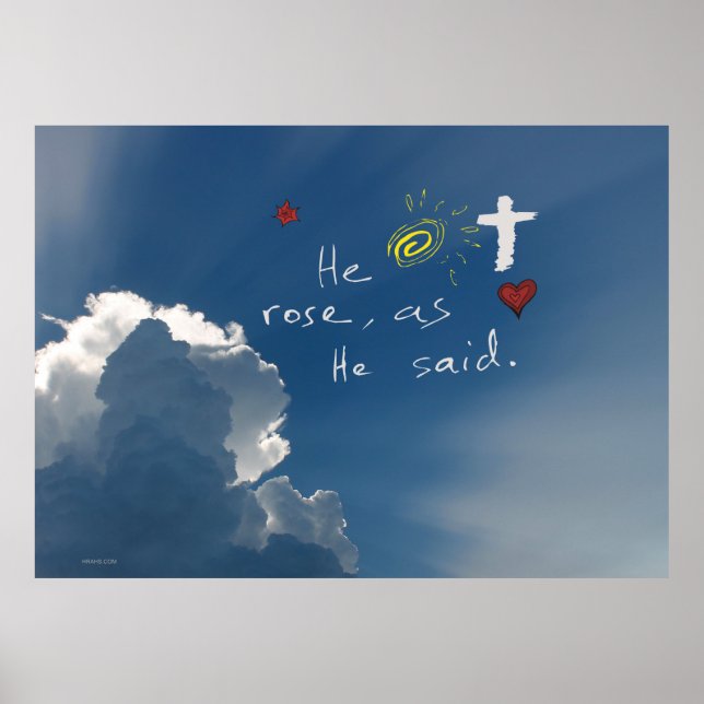 Påsk är rekurort, han är reisen Jesus Ro Poster (Framsidan)