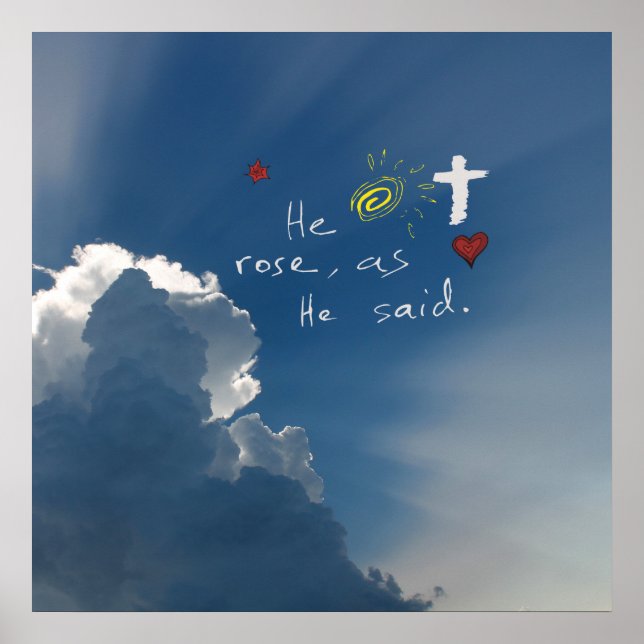 Påsk är rekurort, han är reisen Jesus Ro Poster (Framsidan)