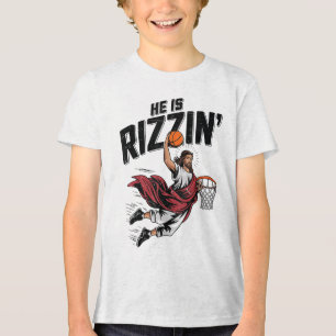 Påsk är Rizzin Jesus Basketball Christian du T Shirt
