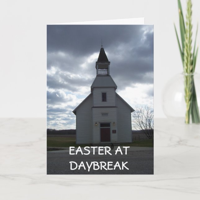"PÅSK AT DAYBREAK" - PÅSK BLESSINGS FÖR DIG HELGKORT (Framsida)