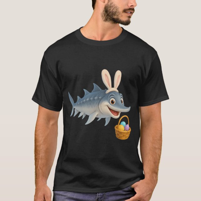 Påsk Atlantisk Stör T Shirt (Framsida)