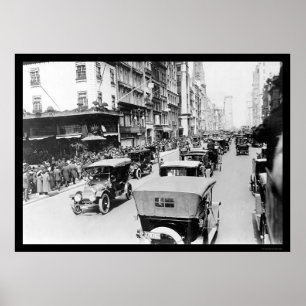 Påsk Auto Parad i New York City 1920 Poster