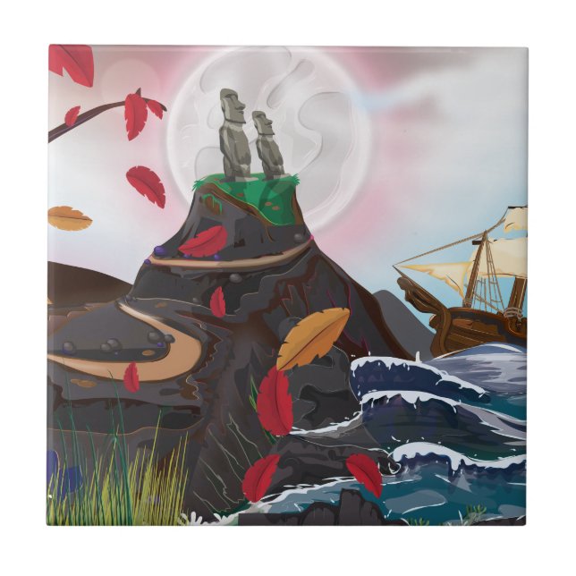 Påsk Äventyr Kakelplatta (Framsidan)