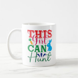 Påsk Äventyr med Bunny - den här tjejen kan hunt Kaffemugg