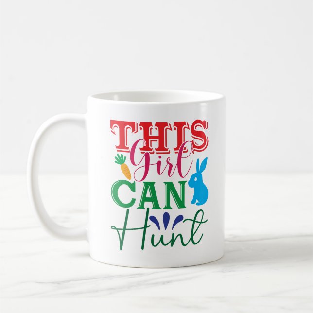 Påsk Äventyr med Bunny - den här tjejen kan hunt Kaffemugg (Vänster)